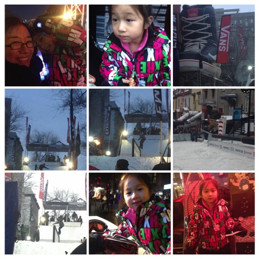 2014/12 Snowboard Free Style Competition in Downtown Montreal