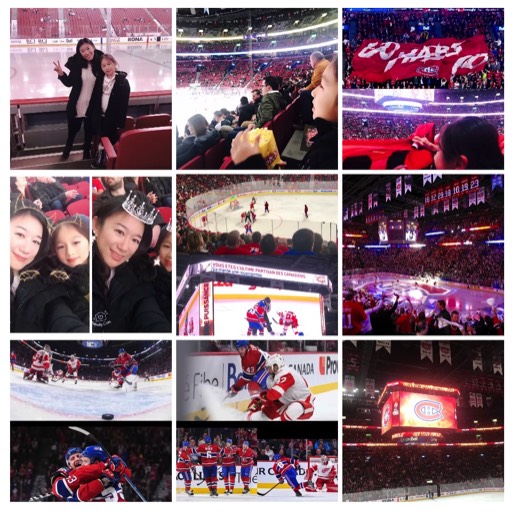 2017/12 Watching the Canadiens play with my mom