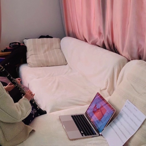 2021/01 Clarinet practice at home